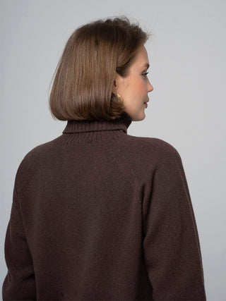 Merino wool sweater, Chocolate