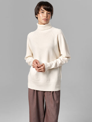 Merino Wool Sweater, Milky White