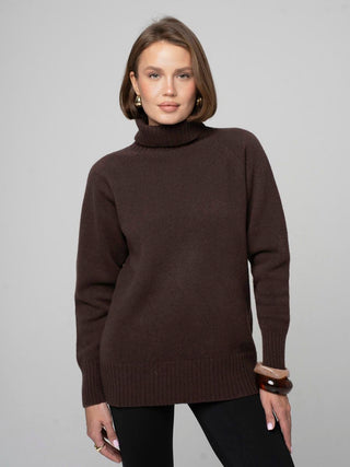 Merino wool sweater, Chocolate