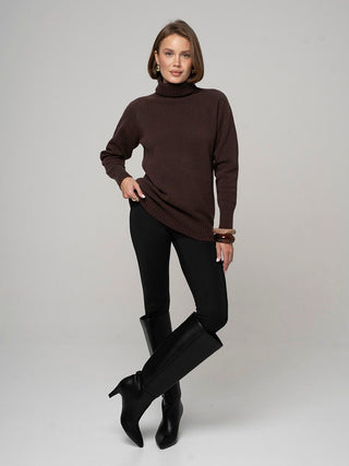 Merino wool sweater, Chocolate