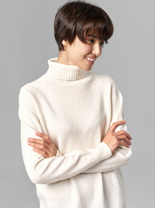 Merino Wool Sweater, Milky White