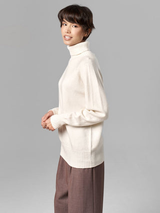 Merino Wool Sweater, Milky White