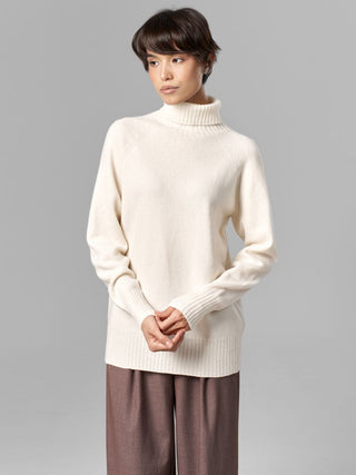 Merino Wool Sweater, Milky White