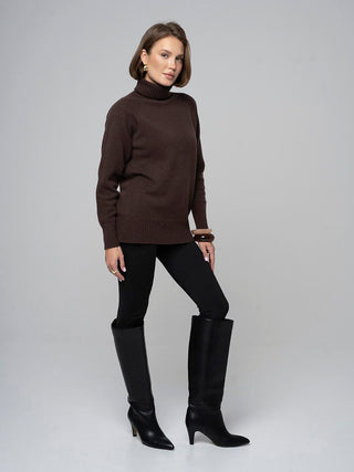 Merino wool sweater, Chocolate