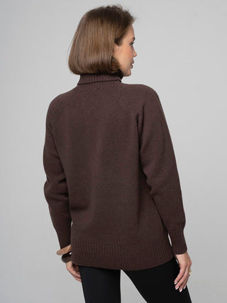 Merino wool sweater, Chocolate