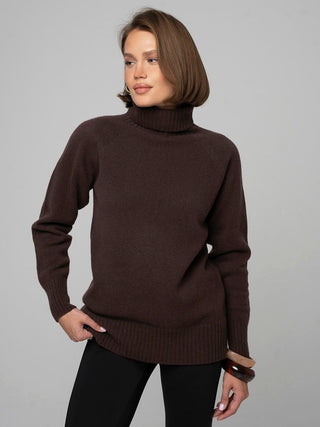 Merino wool sweater, Chocolate